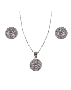 Conjunto Plata Mujer PJUE351 Circonitas