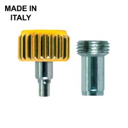 Corona Reloj Acero Dorado 245220 Roscada C. Tubo RX R90 Diámetro 5,50mm x (T Diámetro 4,00mm x 2,70mm)