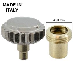 Corona Reloj Acero 245273 Roscada C. Tubo - R90 Diámetro 6,00mm x (T 3,00mm x 1,90mm)