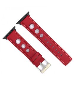 Correa Reloj Apple Watch Diloy Piel Burdeos 38mm C. Adaptador Acero Negro AWP355.04FN.38