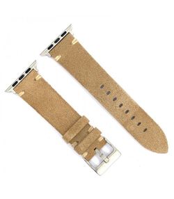 Correa Reloj Apple Watch Diloy Piel Crema 42mm C. Adaptador Acero Plateado AW417.23CC.42