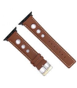 Correa Reloj Apple Watch Diloy Piel Marrón 40mm C. Adaptador Acero Negro AWP355.08FN.40