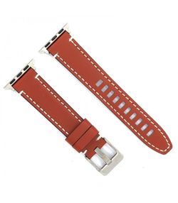 Correa Reloj Apple Watch Diloy Piel Marrón 42mm C. Adaptador Acero Plateado AW414.08CC.42