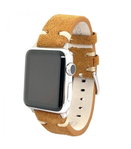 Correa Reloj Apple Watch Diloy Piel Marrón Claro 40mm C. Adaptador Acero Plateado AW417.03CC.40