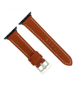 Correa Reloj Apple Watch Diloy Piel Marrón Medio 45mm C. Adaptador Acero Negro AW377.08FN.45