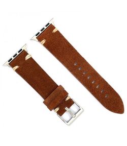 Correa Reloj Apple Watch Diloy Piel Marrón Oscuro 40mm C. Adaptador Acero Plateado AW417.02CC.40