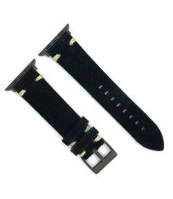 Correa Reloj Apple Watch Diloy Piel Negra 38mm C. Adaptador Acero Negro AW417.01FN.38