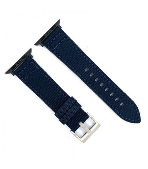 Correa Reloj Apple Watch Diloy Tela Kevlar Azul Oscuro 38mm C. Adaptador Acero Negro AW416.05FN.38