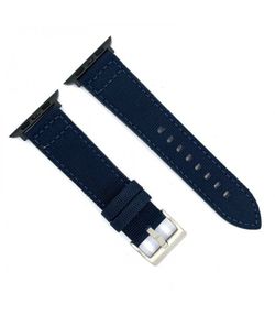 Correa Reloj Apple Watch Diloy Tela Kevlar Azul Oscuro 45mm C. Adaptador Acero Negro AW416.05FN.45