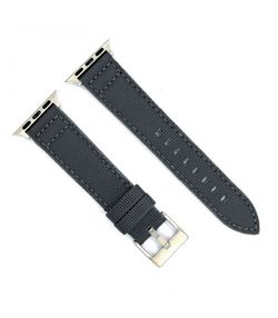 Correa Reloj Apple Watch Diloy Tela Kevlar Gris 45mm C. Adaptador Acero Plateado AW416.07CC.45