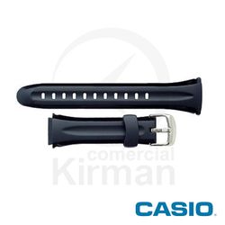 Correa Reloj Casio Goma 10092505 Casio Negra Cierre Hebilla