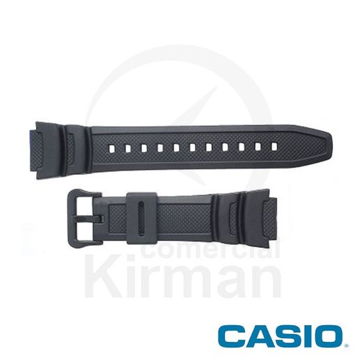 Correa Reloj Casio Goma 10347820 Casio Negra Cierre Hebilla