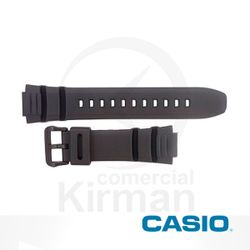 Correa Reloj Casio Goma 10395874 Casio Negra Cierre Hebilla