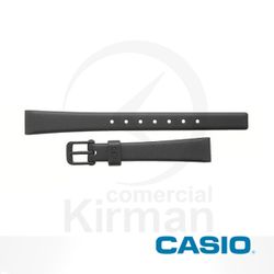 Correa Reloj Casio Goma 71605098 Casio Negra Cierre Hebilla