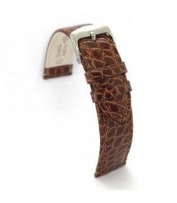 Correa Reloj Diloy Piel Cocodrilo Marrón Claro 20mm CP000430.03.20