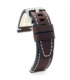 Correa Reloj Diloy Piel Marrón Oscuro 24mm CP000414.02.24