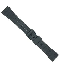 Correa Reloj Diloy Silicón CR0254H5 Compatible Casio DB-30 W-50U AQ-45 AB-10 AB-20 AQ-49 DB-53 DB-55 DBA-80 FB-52 SW-200 20mm