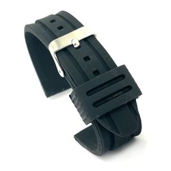 Correa Reloj Diloy Silicón Negro 18mm CS00S253.01.18