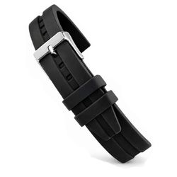 Correa Reloj Diloy Silicón Negro 24mm CS0SBR03.01.24