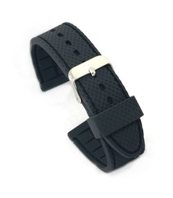 Correa Reloj Diloy Silicón Negro Bicolor Negro 24mm CS0SBR22.01.24