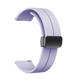 Correa Reloj Diloy Silicón Violeta 22mm CS0SBR45.18.22