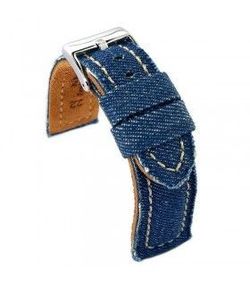 Correa Reloj Diloy Tela Denim-Piel Azul 24mm CP000389.16.24