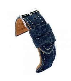 Correa Reloj Diloy Tela Denim-Piel Azul Marino 24mm CP000389.05.24