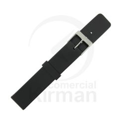 Correa Reloj Goma 14mm 135100 Negra Cierre Hebilla