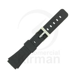 Correa Reloj Goma 18mm 135022 Negra Cierre Hebilla