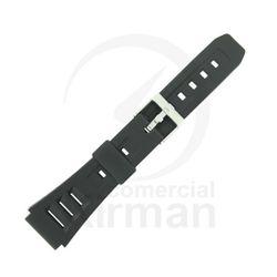 Correa Reloj Goma 19mm 135046 Negra Cierre Hebilla