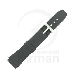 Correa Reloj Goma 20mm 135040 Negra Cierre Hebilla