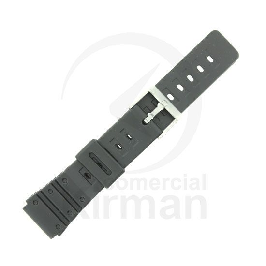 Correa Reloj Goma 20mm 135137 Negra Cierre Hebilla