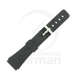 Correa Reloj Goma 20mm 135140 Negra Cierre Hebilla