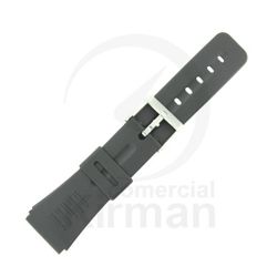 Correa Reloj Goma 22mm 135045 Negra Cierre Hebilla