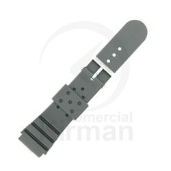 Correa Reloj Goma 24mm 135102 Negra Cierre Hebilla