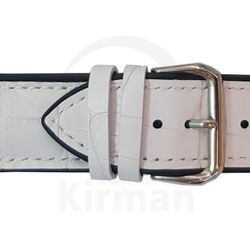 Correa Reloj Piel 22x75/120mm4010322 A Coruńa Blanca Cierre Hebilla