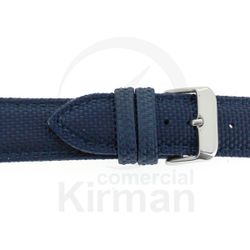 Correa Reloj Piel 22x80/120mm139138A Orense Azul Cierre Hebilla