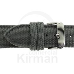 Correa Reloj Piel 22x80/120mm139138G Orense Gris Cierre Hebilla