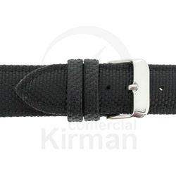 Correa Reloj Piel 22x80/120mm139138N Orense negra Cierre Hebilla