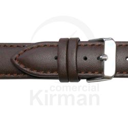 Correa Reloj Piel 22x90/130mm139046M León Marrón Cierre Hebilla