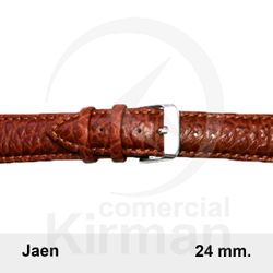 Correa Reloj Piel 24x80/120mm 140132MC Jaén Marrón Claro Cierre Hebilla