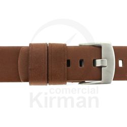 Correa Reloj Piel 24x80/120mm 140137M Gerona Marrón Cierre Hebilla
