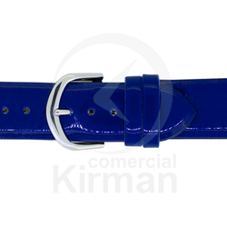 Correa Reloj Piel 26x80/120mm 141109A Azul Cierre Hebilla