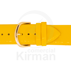 Correa Reloj Piel 26x80/120mm 141109AM Amarilla Cierre Hebilla