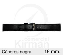 Correa Reloj Piel Caceres 4060118 Negro Ancho 18mm