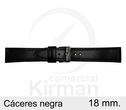 Correa Reloj Piel Caceres 4060118 Negro Ancho 18mm