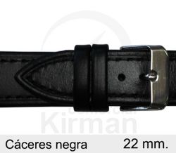 Correa Reloj Piel Caceres 4060122 Negro Ancho 22mm