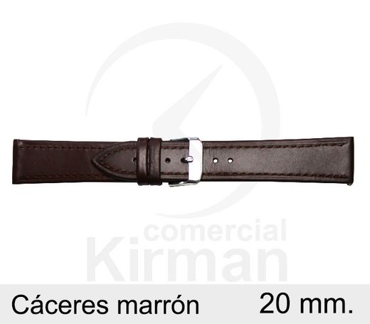 Correa Reloj Piel Caceres 4060220 Marrón Ancho 20mm
