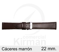 Correa Reloj Piel Caceres 4060222 Marrón Ancho 22mm
