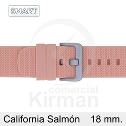 Correa Reloj Silicona 18mm 135166/18S Smart California Salmón Cierre Hebilla